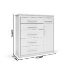 Cômoda De Bebê Branca 6 Gavetas Com Sapateira Lala Shop Jm