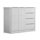 Cômoda De Bebê Branco E Cinza Eloa Phoenix Baby