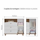 Cômoda De Bebê Com 3 Gavetas E 1 Porta Picolé Espresso Móveis