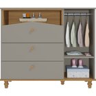 Cômoda De Bebê Com 3 Gavetas E 1 Porta Picolé Espresso Móveis