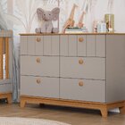Cômoda De Bebê Com 6 Gavetas Chantilly Expresso Móveis Fendi/