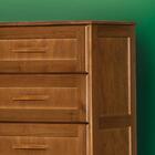 Comoda De Madeira Maciça 4 Gavetas Chicago Atraente Castanho