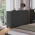 Cômoda De Madeira Maciça Com 1 Porta E 4 Gavetas 110cm Multim