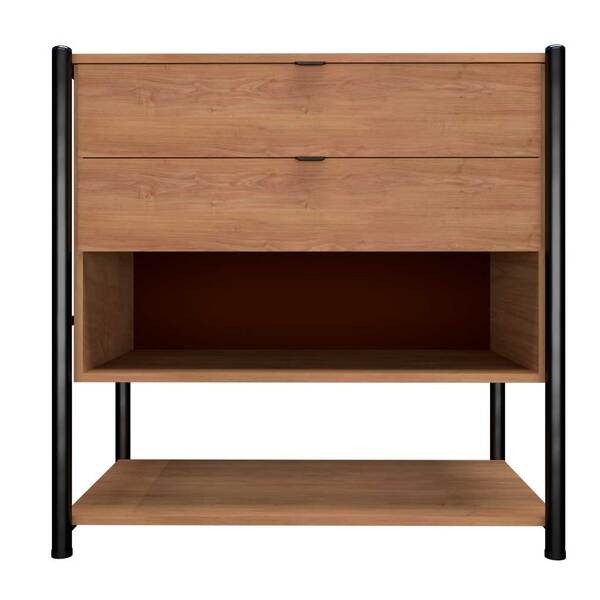 Comoda Decorativa Avila 2 Gavetas Preto Demolição - Montanari