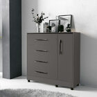 Cômoda Delta Grafite Mdf 107,5x110,5cm