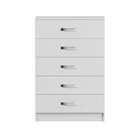 Cômoda Deméter 5 Gavetas Evidência Branco