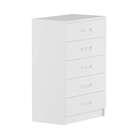 Cômoda Deméter 5 Gavetas Evidência Branco