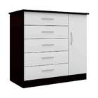 Cômoda Deméter Sapateira Tabaco E Branco Evidência