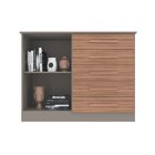 Cômoda Detroit 2 Portas 5 Gavetas Móveis Sul Damasco/nogal Ma