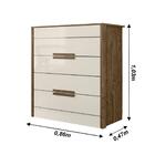 Cômoda Dhara 86cm Produzida Em Mdp Com 4 Gavetas Moval