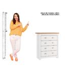 Cômoda Ditália 4 Gavetas Dm-225