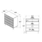 Cômoda Ditália 4 Gavetas Dm-239