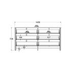 Cômoda Ditália 6 Gavetas Dm-221