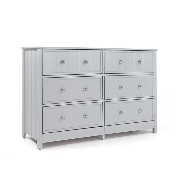 Cômoda Ditália 6 Gavetas Dm-234 Cinza