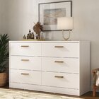 Cômoda Divino 6 Gavetas 100% Mdf Moderno Branco