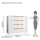 Cômoda Doble 8 Gavetas - Móveis Albatroz
