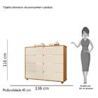 Cômoda Doble 8 Gavetas - Pr Móveis