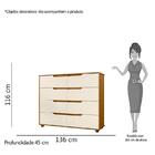 Cômoda Doble 8 Gavetas - Pr Móveis