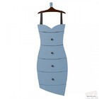 Cômoda Dress - Máxima Cacau/azul Serenata