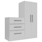 Cômoda Dunas 2 Portas 3 Gavetas Branco - Rodial