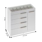 Cômoda E Guarda Roupa Chelsea Branco