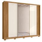 Cômoda E Guarda Roupa Fresado Kiev Freijó Off White