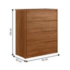 Cômoda E Guarda Roupa Nice Nogueira Touch