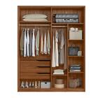 Cômoda E Guarda Roupa Nice Nogueira Touch