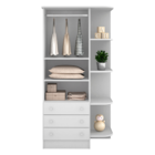 Cômoda E Roupeiro Com 2 Portas Montreal Branco Branco