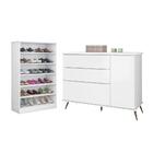 Cômoda E Sapateira Infantil André Branco