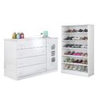 Cômoda E Sapateira Infantil Mirella Branco