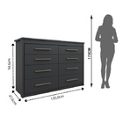 Cômoda Elegance 8 Gv Preta