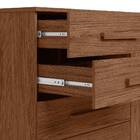 Cômoda Eliana 2 Portas 8 Gavetas Avelã Tana Decor