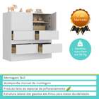Cômoda Eloá 2 Portas 4 Gavetas Branco - Moville