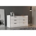 Cômoda Em Mdf 6 Gavetas Veneto Mambel Branco