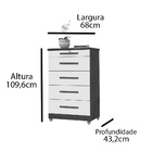 Cômoda Emas 5 Gv Freijó