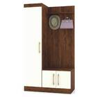 Cômoda Eras 100cm 3 Portas 2 Ganchos Imbuia Champagne Tana De