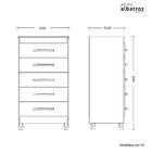 Cômoda Esmeralda 5 Gavetas - Móveis Albatroz