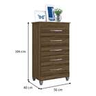 Cômoda Esmeralda 5 Gv Cedro