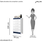 Cômoda Esmeralda Multiflex Azul Matte - Albatroz