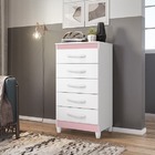 Cômoda Esmeralda Multiflex Rosa Matte - Albatroz