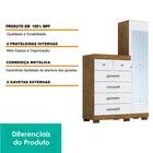 Cômoda Espelho 6 Gavetas Com Sapateira Carol Acp Móveis Mel/o