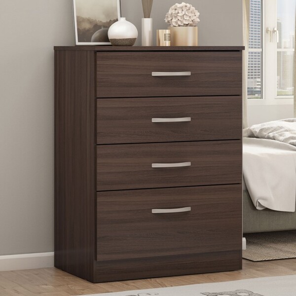 Cômoda Estelí 4 Gavetas Café Touch - Pnr Móveis