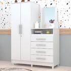 Cômoda Esther Com Espelho Branco