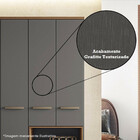 Cômoda Estilo 4 Gavetas E 1 Porta Com Espelho - Santos Andirá