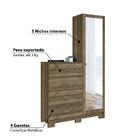 Cômoda Estilo Com 1 Porta, Espelho E Pés - Demolição