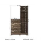 Cômoda Estilo Com 1 Porta, Espelho E Pés - Demolição