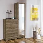 Cômoda Estilo Com 1 Porta, Espelho E Pés - Demolição