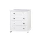Cômoda Estilo Provençal 4 Gavetas - Branco