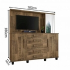 Cômoda Estrela Amadeirado - Rv Móveis